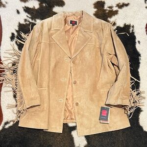 Vintage Gallery Light Brown Suede Jacket